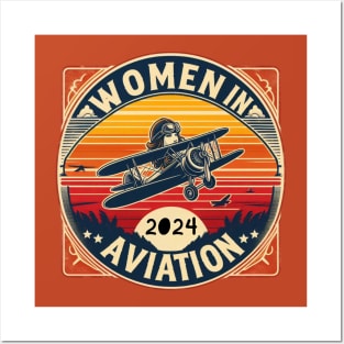 Women in aviation Posters and Art